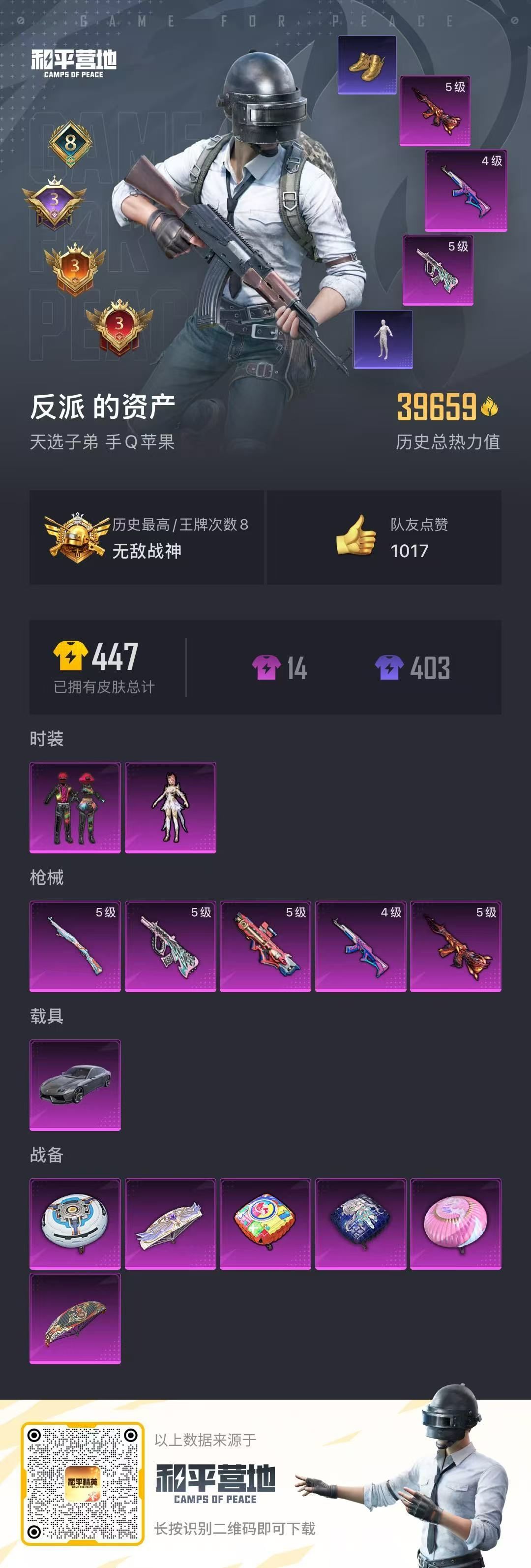 HPKG342746和平精英账号详情图6