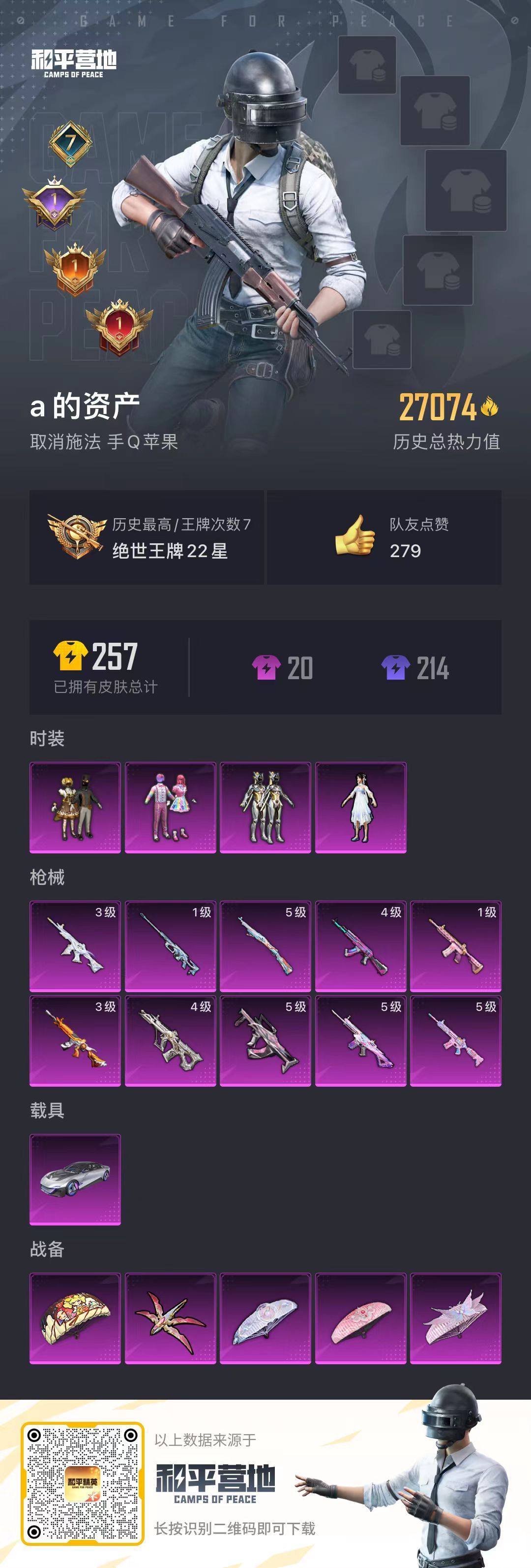 HPKG344123和平精英账号详情图5 HPKG344123和平精英账号详情图5