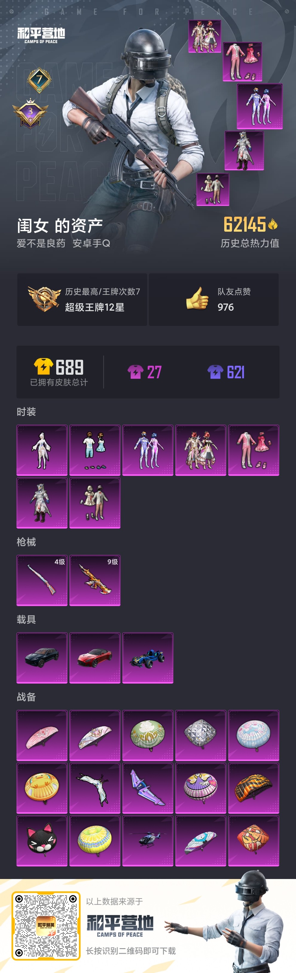 HPDN3154285和平精英账号详情图4