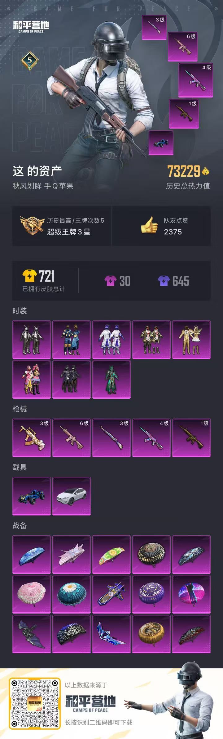 HPKG347085和平精英账号详情图5