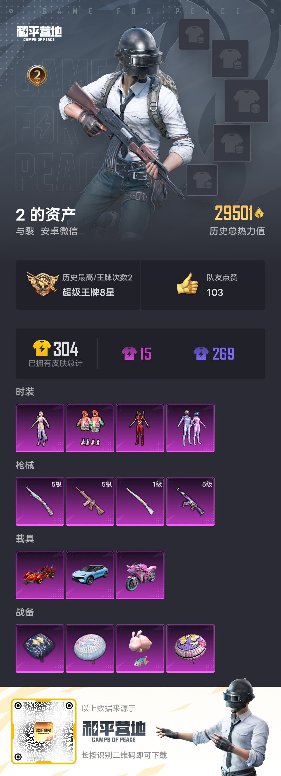 HPKG345996和平精英账号详情图5