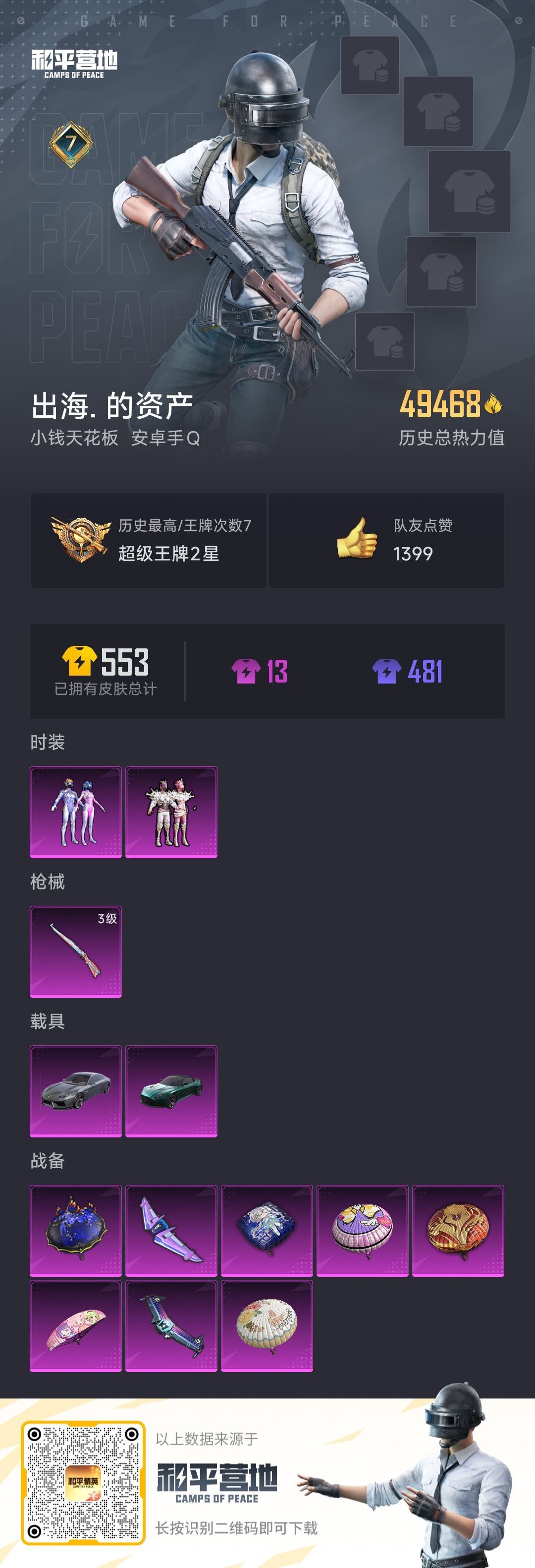 HPKG347037和平精英账号详情图9