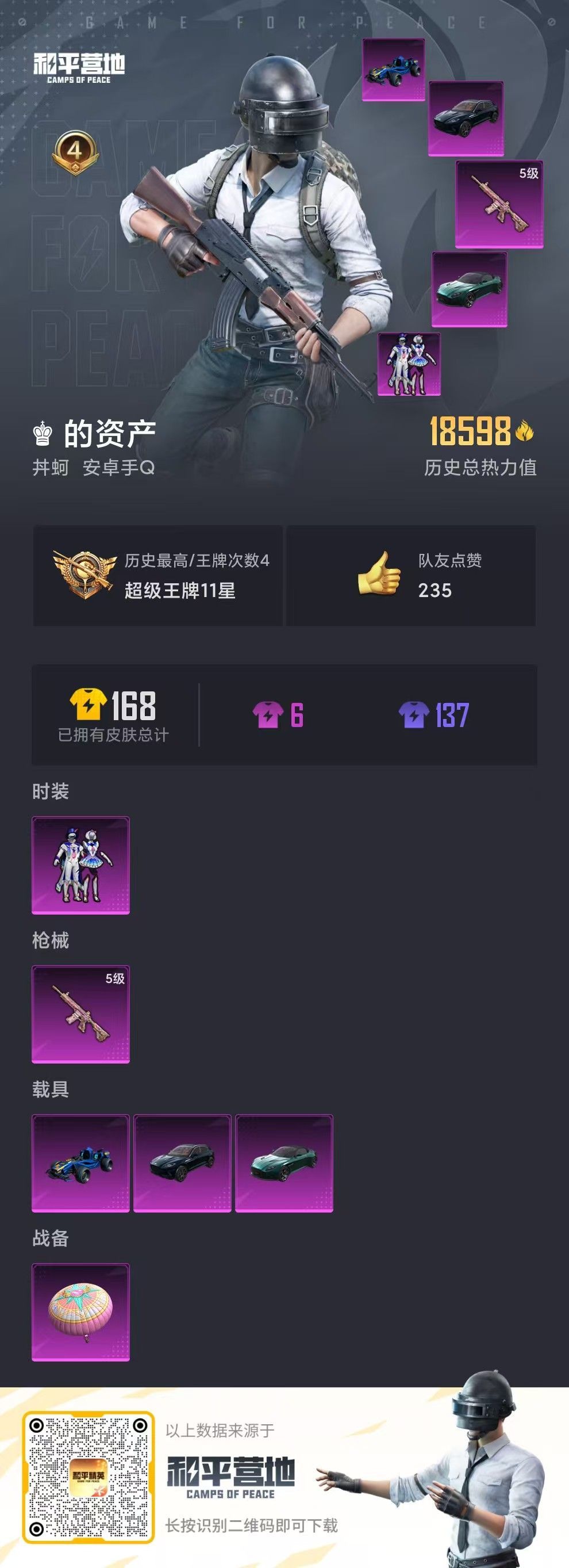 HPKG348733和平精英账号详情图6