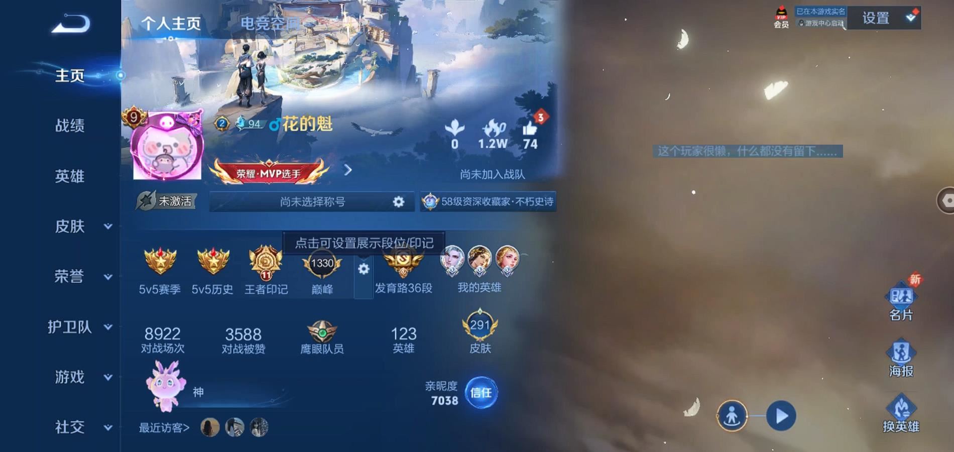 WZQM343470王者荣耀账号详情图4