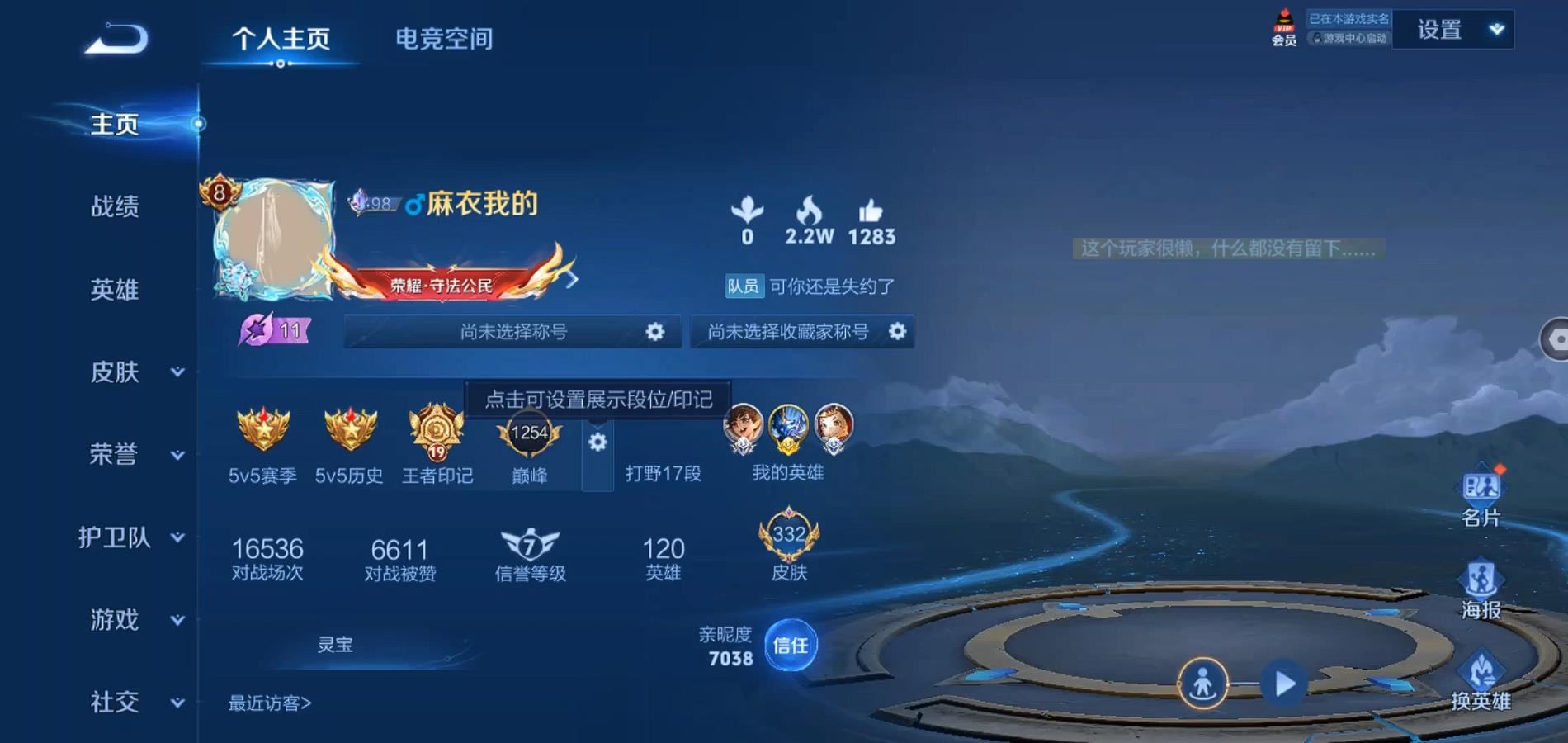 WZQM347385王者荣耀账号详情图2