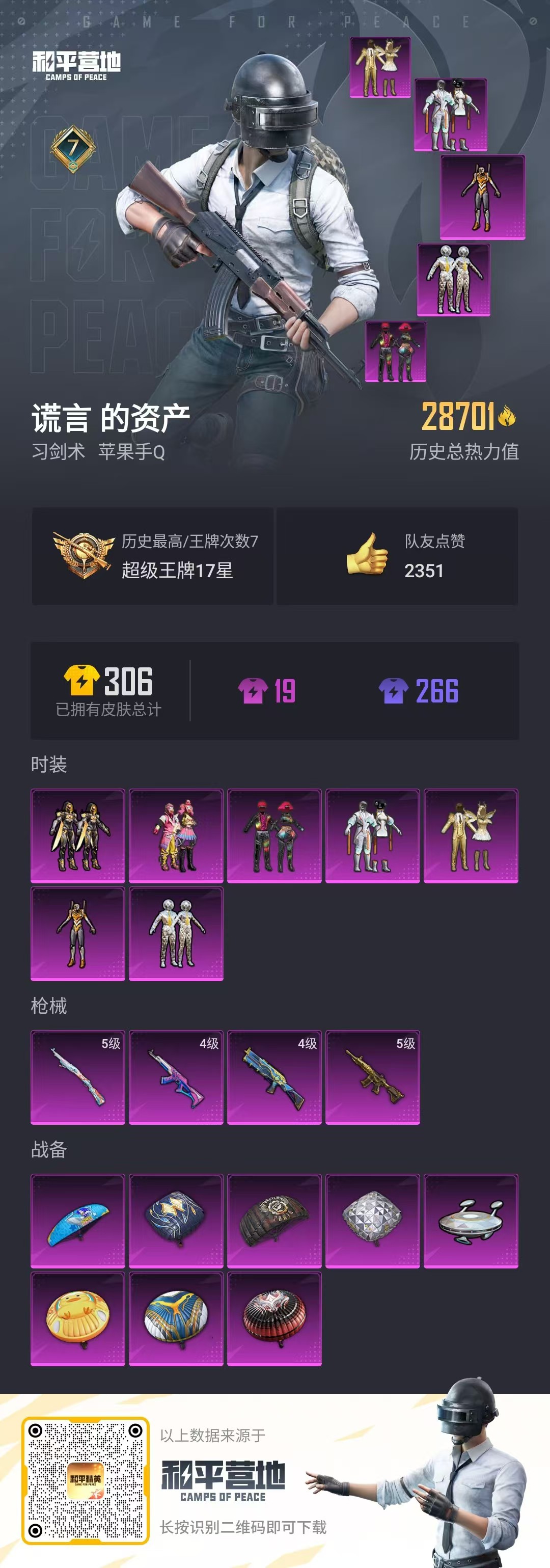 HPQK3259124和平精英账号详情图3 HPQK3259124和平精英账号详情图3
