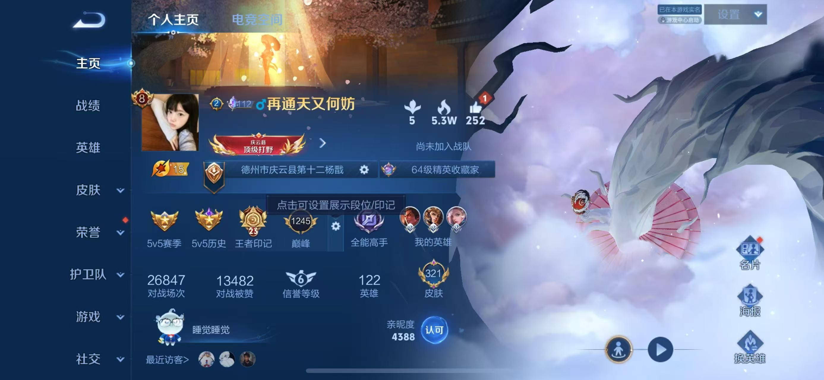 WZKG3110146王者荣耀账号详情图3