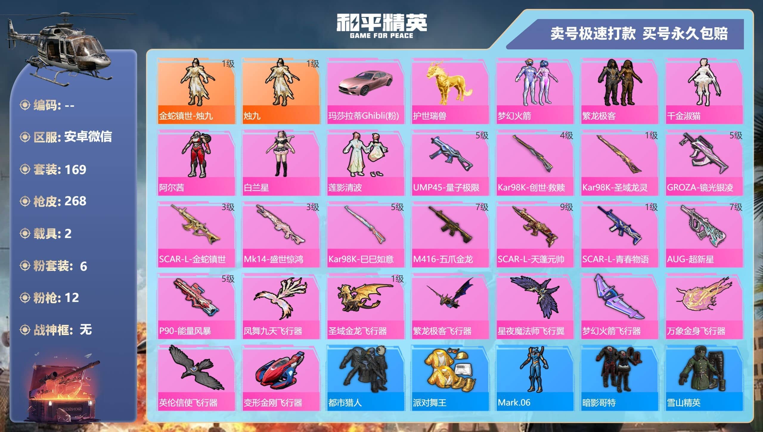 HPQM3146291和平精英账号详情图6