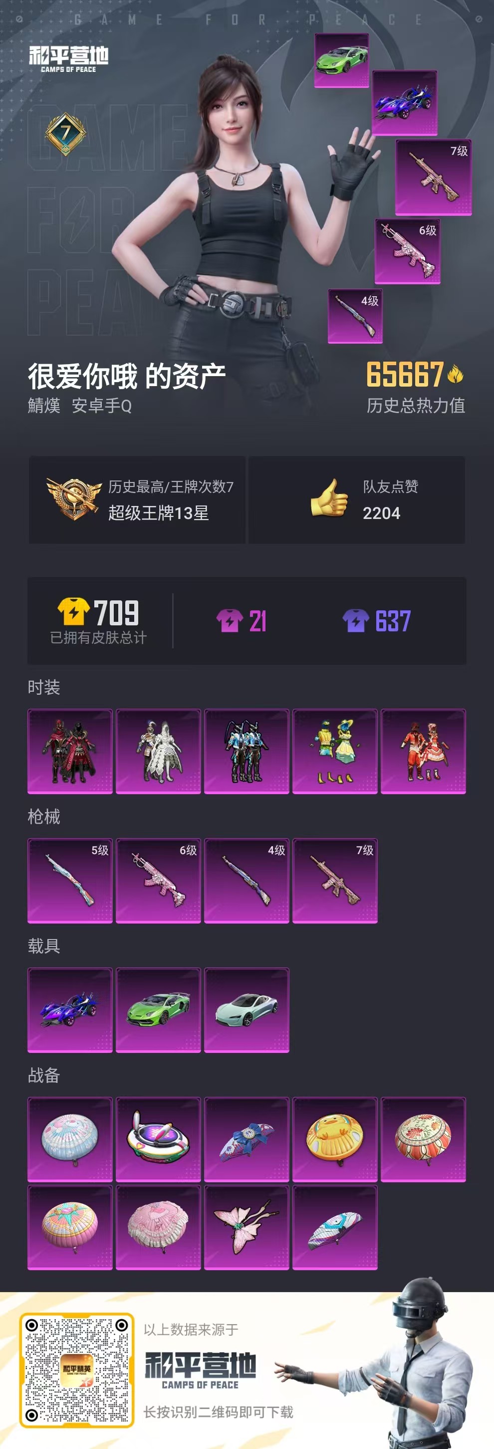 HPQM3313405和平精英账号详情图3 HPQM3313405和平精英账号详情图3