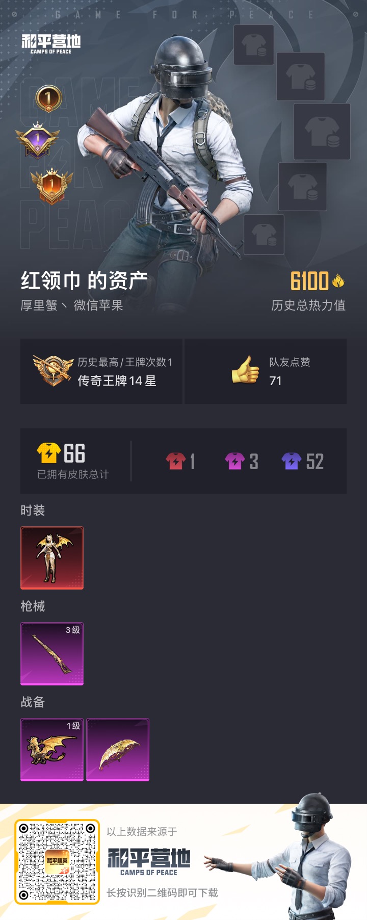 HPQM3222625和平精英账号详情图2 HPQM3222625和平精英账号详情图2