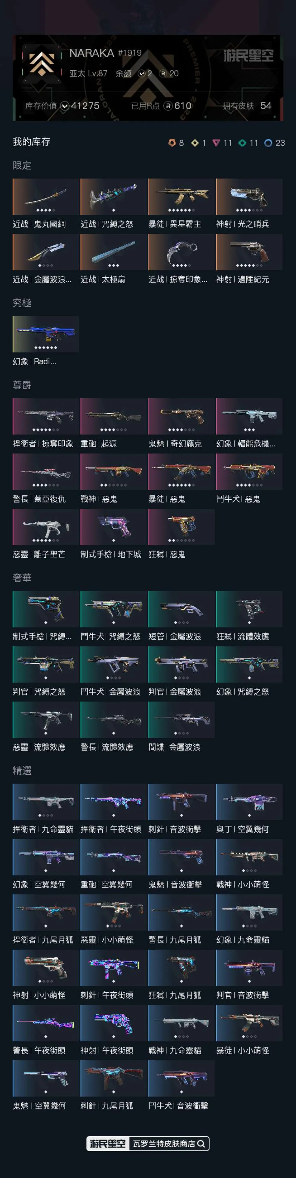 8594    港服 无段位 25特攻  ...
