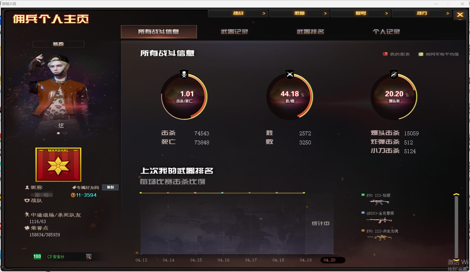 CFQM310560穿越火线账号详情图3 CFQM310560穿越火线账号详情图3