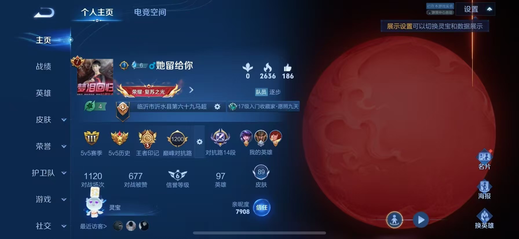 WZKG3103526王者荣耀账号详情图3