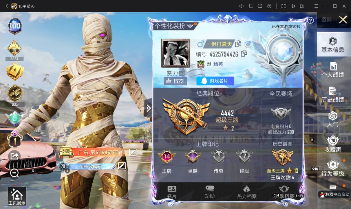 HPQM3149743和平精英账号详情图2