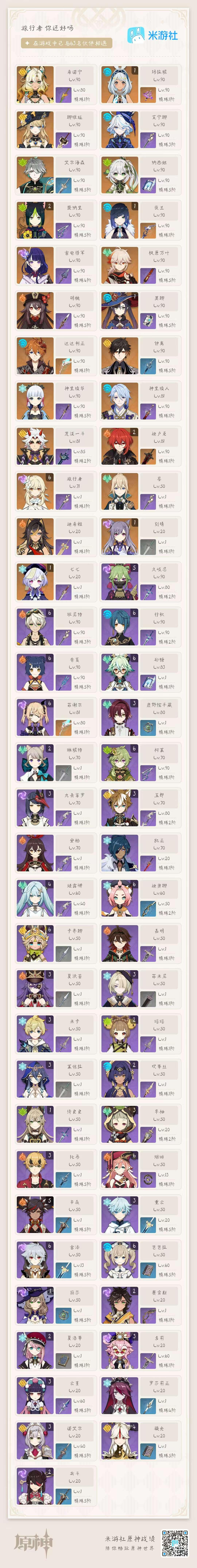 官服59级 36金 希诺宁 1命玛拉妮 娜...