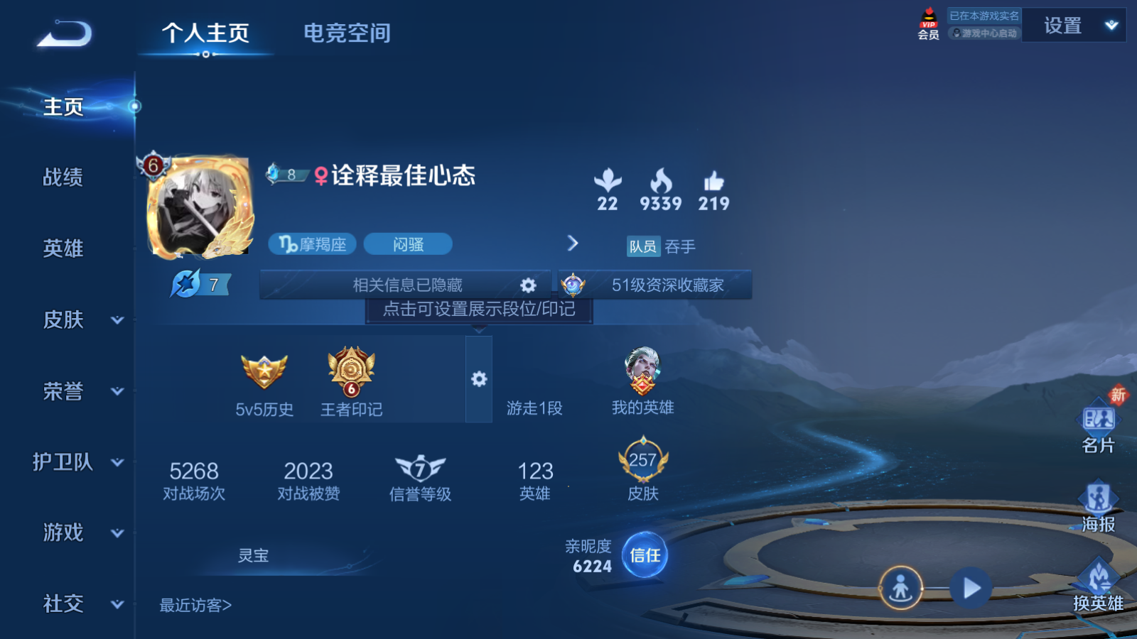 WZQM3105885王者荣耀账号详情图2 WZQM3105885王者荣耀账号详情图2