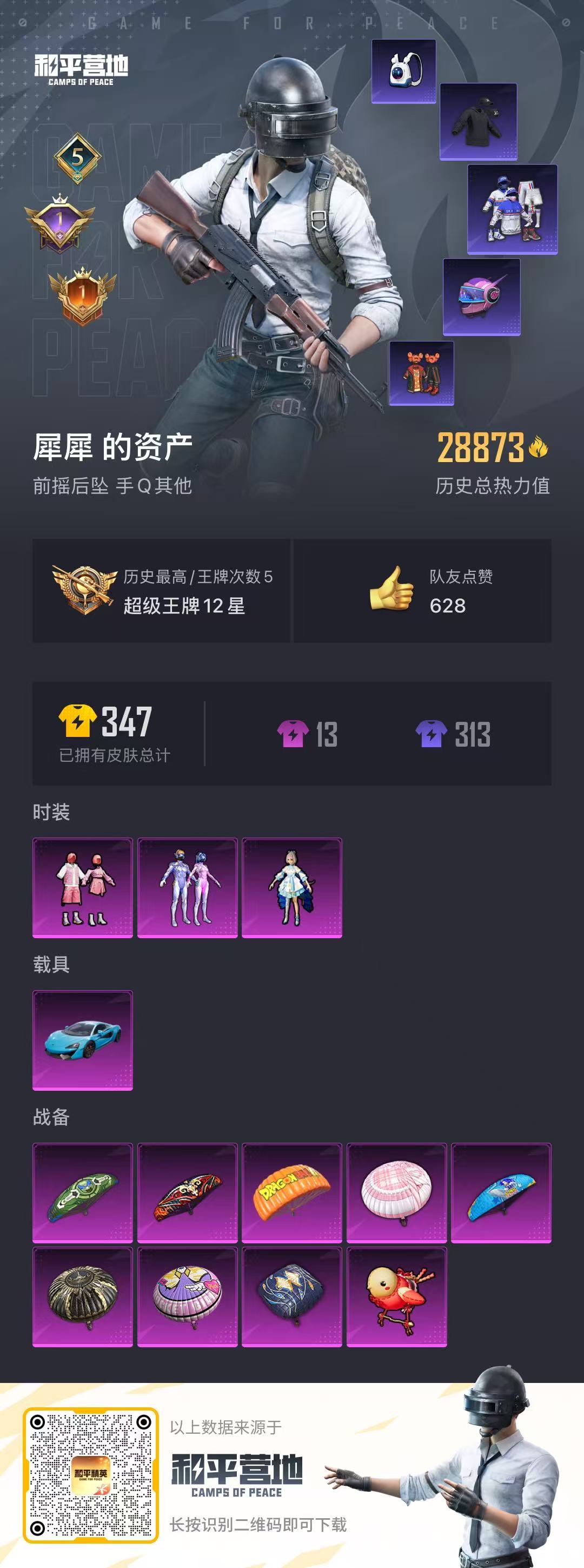 CFMQM322919枪战王者账号详情图10