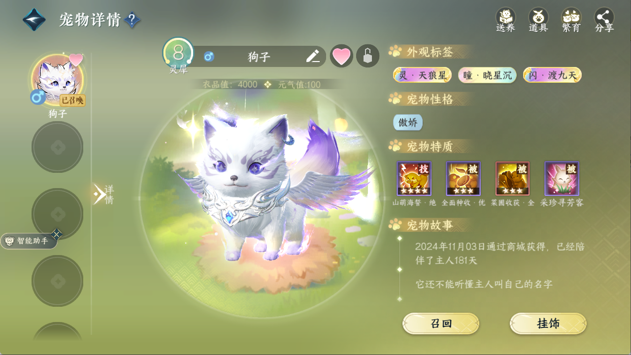NSHXL311114逆水寒手游账号详情图8