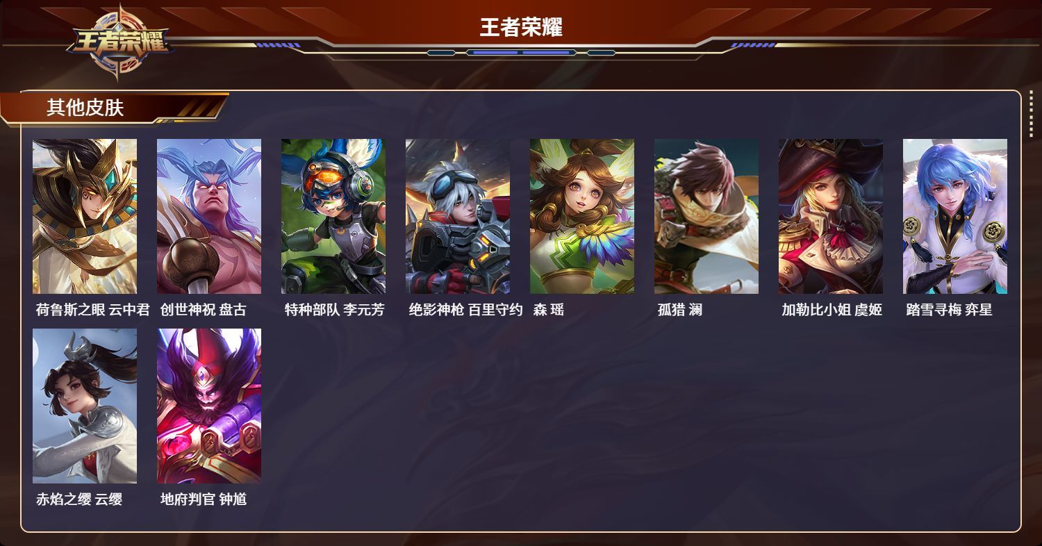 WZKG3109651王者荣耀账号详情图13