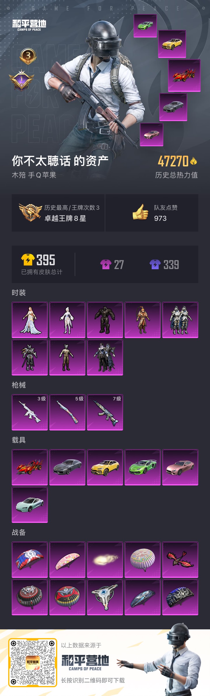 HPQM3174021和平精英账号详情图2