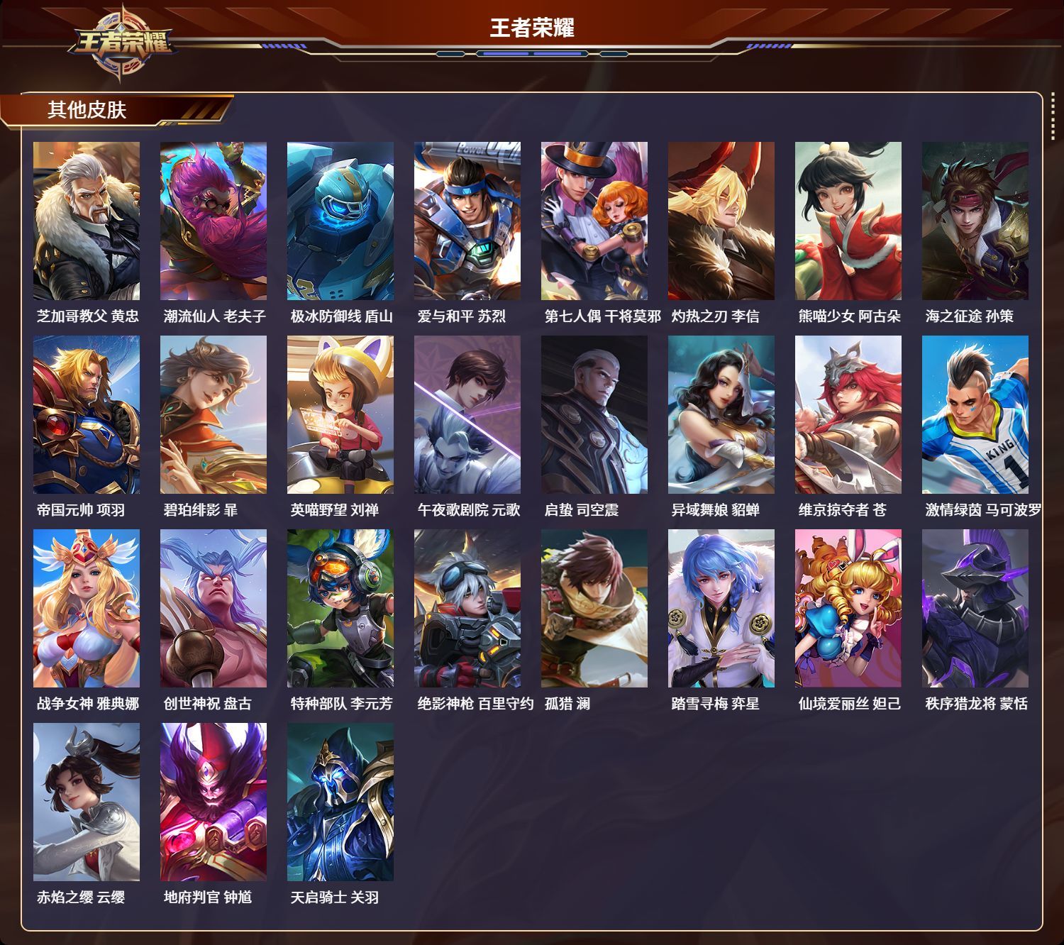 WZKG3110549王者荣耀账号详情图5