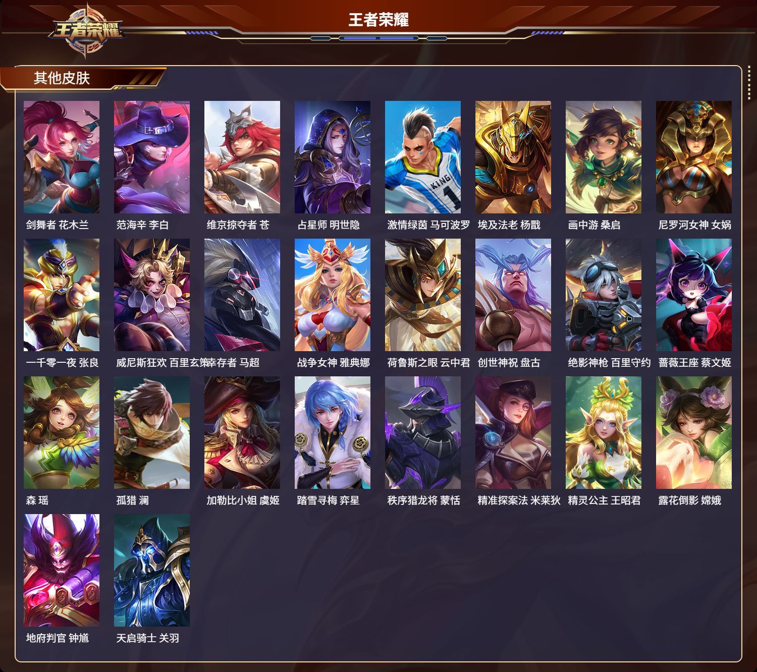 WZKG3111053王者荣耀账号详情图6