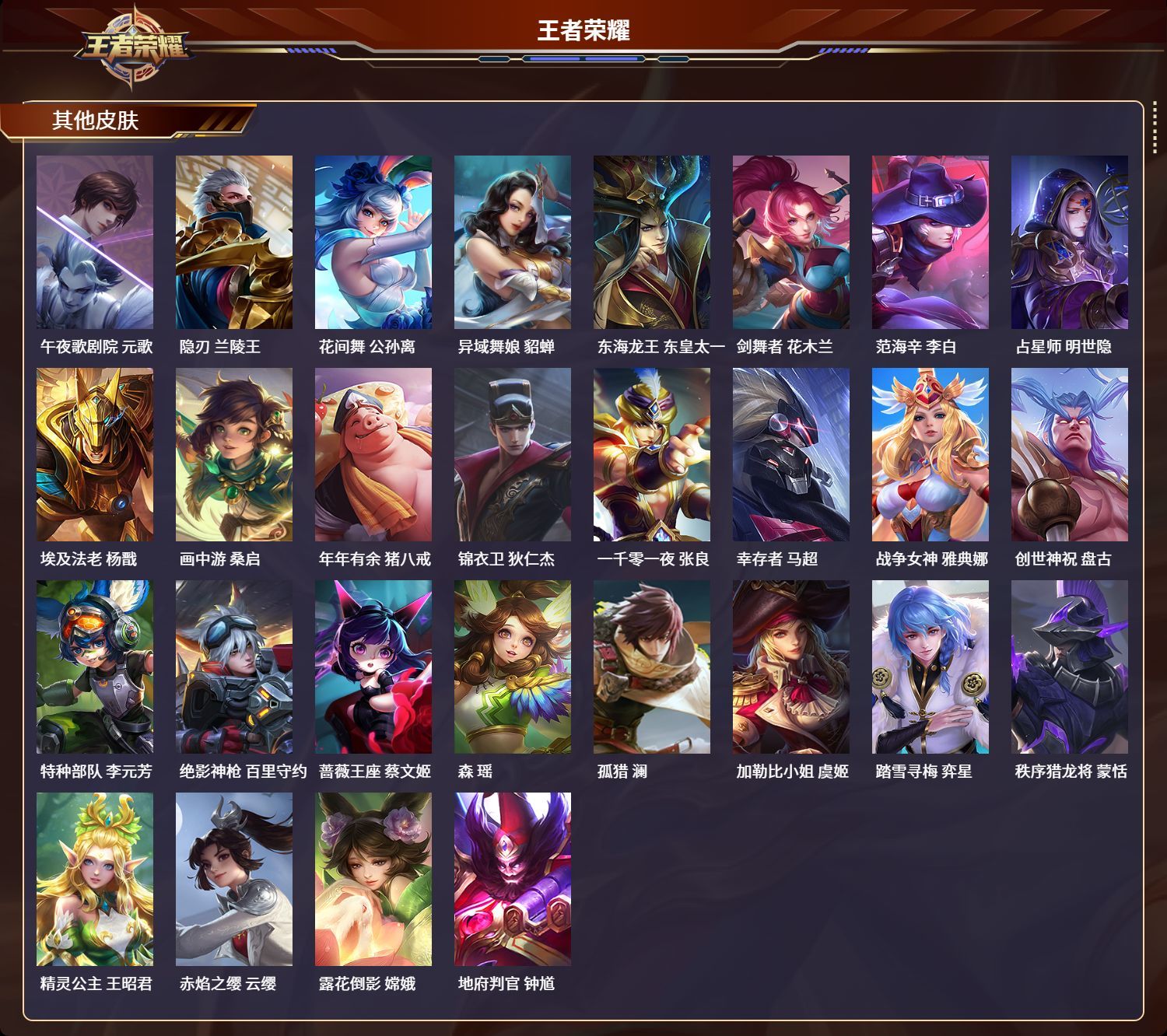 WZKG3108966王者荣耀账号详情图6