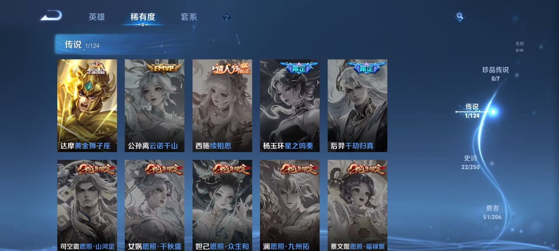 WZDN3110010王者荣耀账号详情图2 WZDN3110010王者荣耀账号详情图2