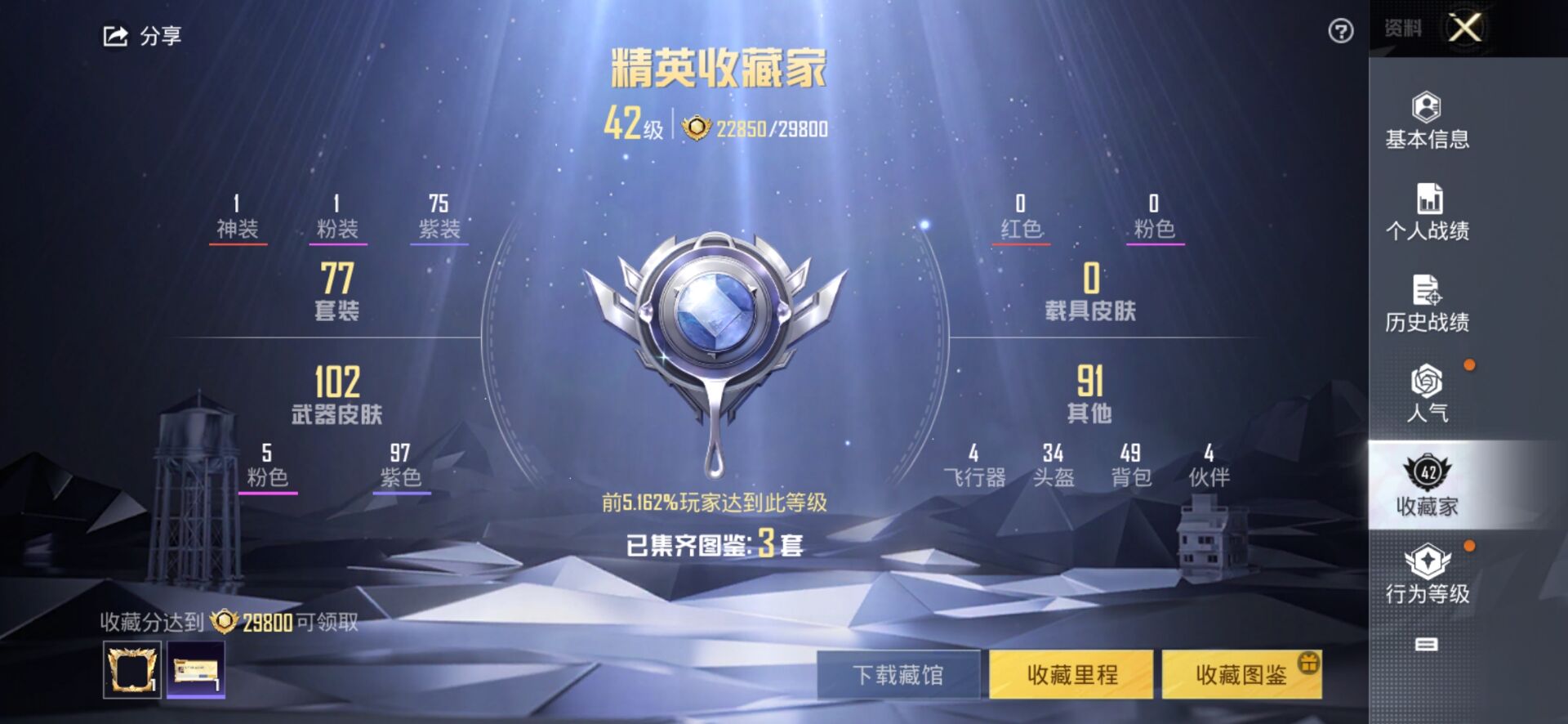 1938789- 可二次 安卓Q-34266热力值 [红装云鸾小女号 云鸾2级 火箭少女 1红装1粉5枪] 3王牌印记 历史超级王牌5星 75套装 112枪皮 【1神装】 盛世惊鸿-云鸾 (2级) 