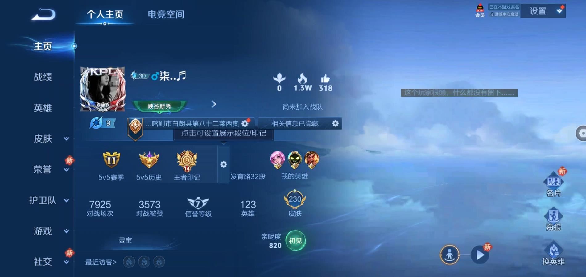WZQM3111738王者荣耀账号详情图2