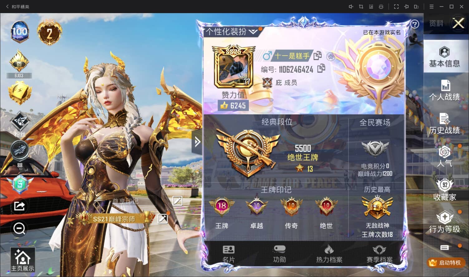 HPQM3189703和平精英账号详情图2 HPQM3189703和平精英账号详情图2