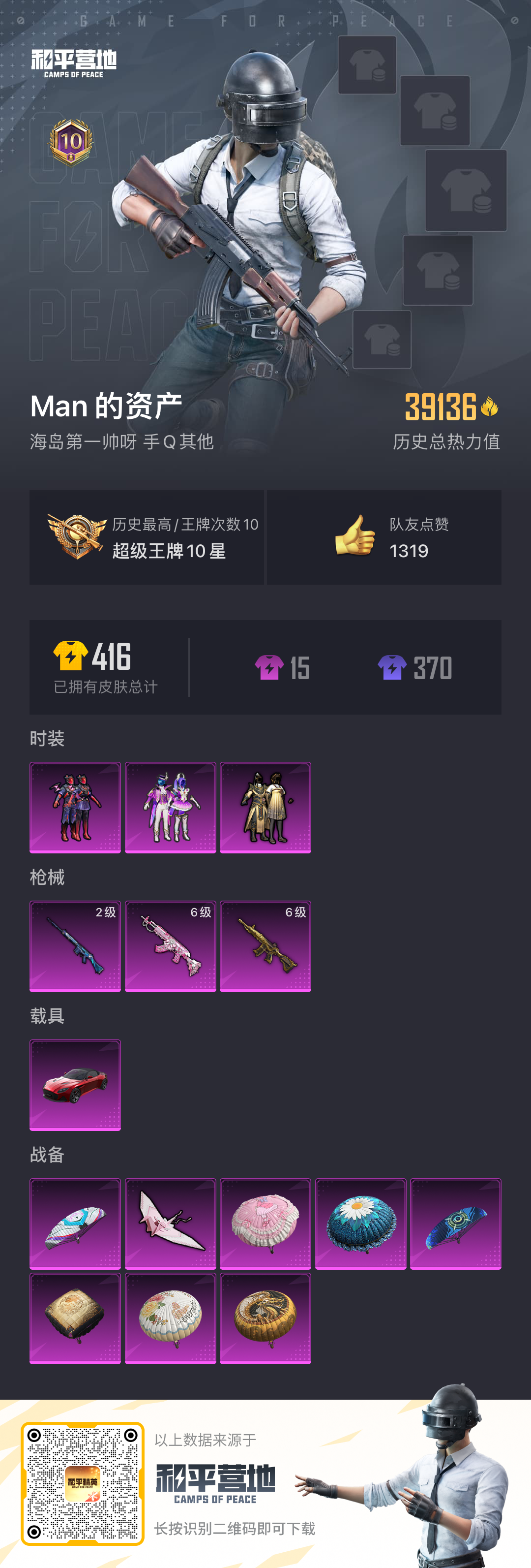 HPQM3198519和平精英账号详情图9 HPQM3198519和平精英账号详情图9