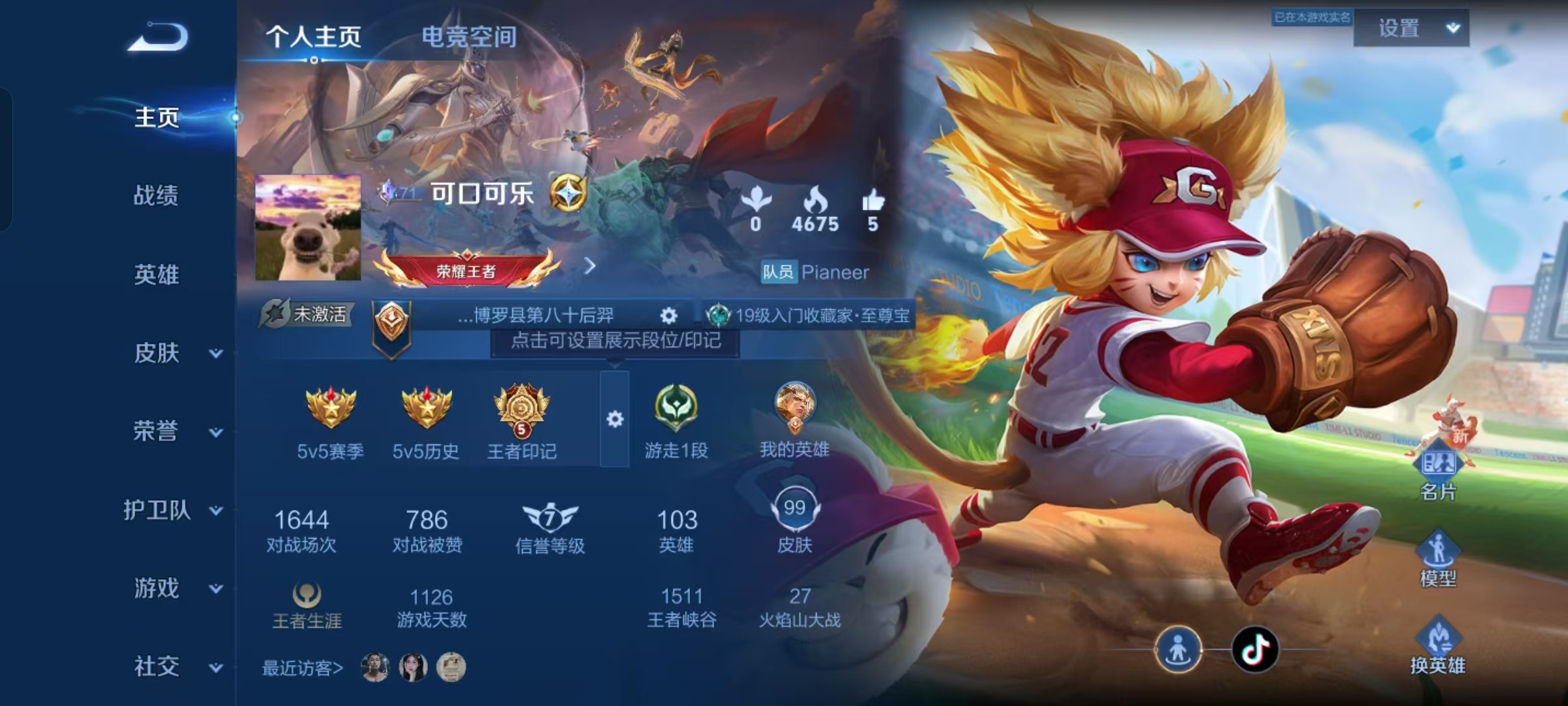 WZKG3138168王者荣耀账号详情图3 WZKG3138168王者荣耀账号详情图3