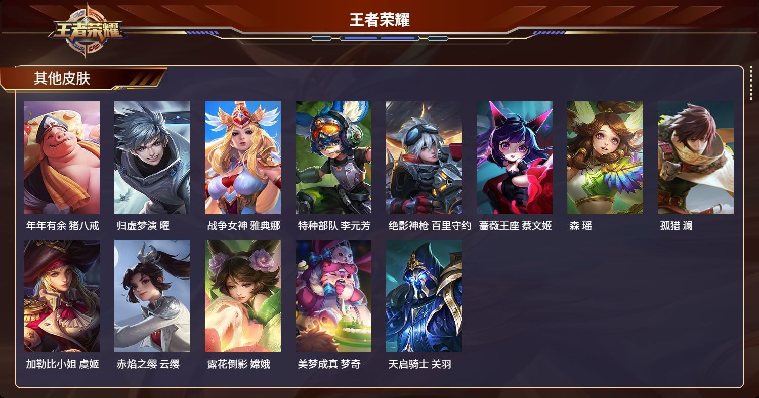 WZKG3138070王者荣耀账号详情图5 WZKG3138070王者荣耀账号详情图5