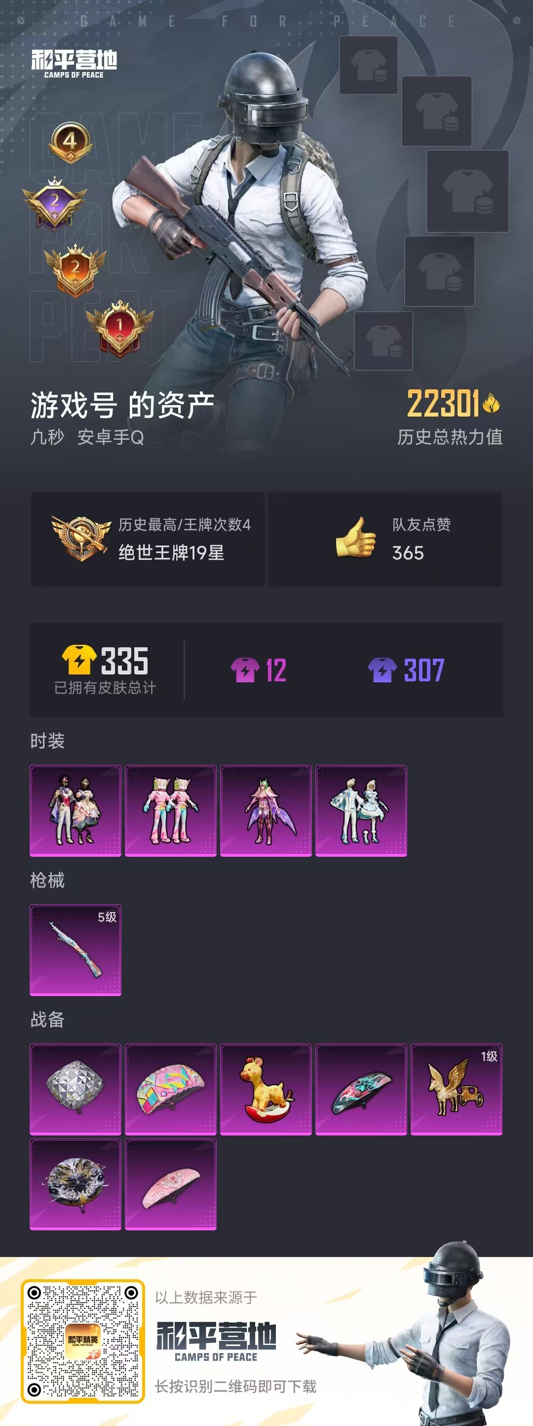 HPQK3259161和平精英账号详情图2 HPQK3259161和平精英账号详情图2