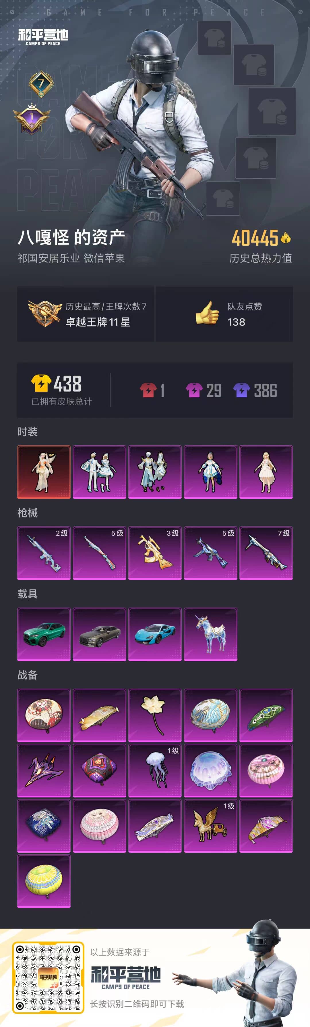 HPQM3222158和平精英账号详情图2 HPQM3222158和平精英账号详情图2