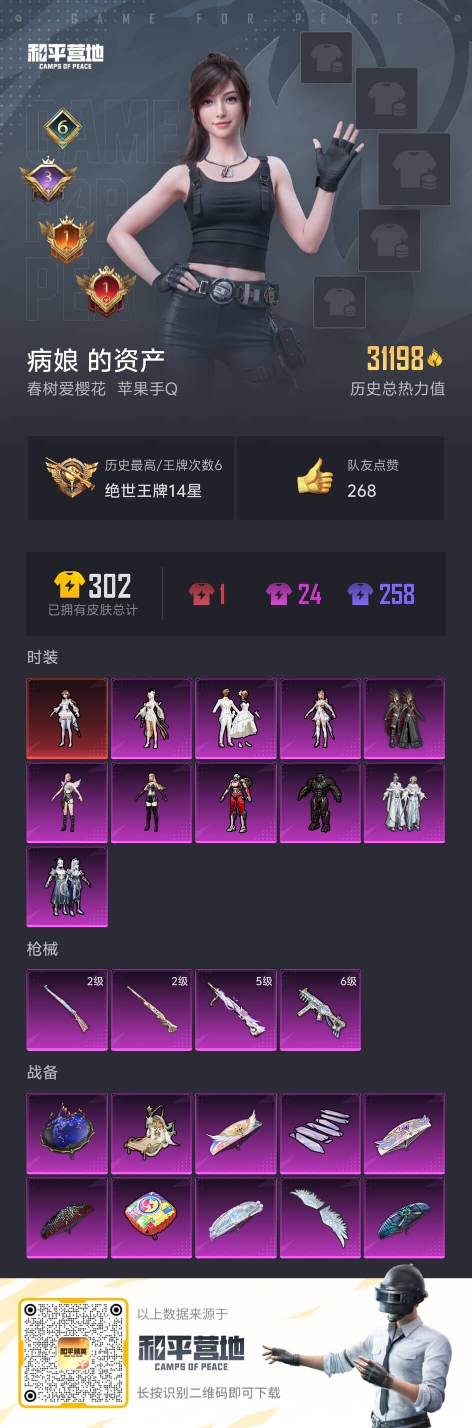 HPQM3222220和平精英账号详情图2 HPQM3222220和平精英账号详情图2