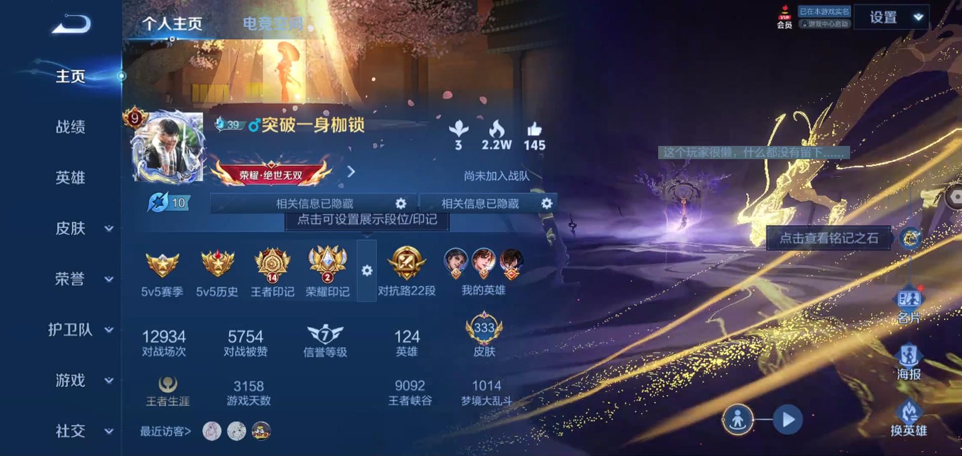 WZQM3136201王者荣耀账号详情图2 WZQM3136201王者荣耀账号详情图2