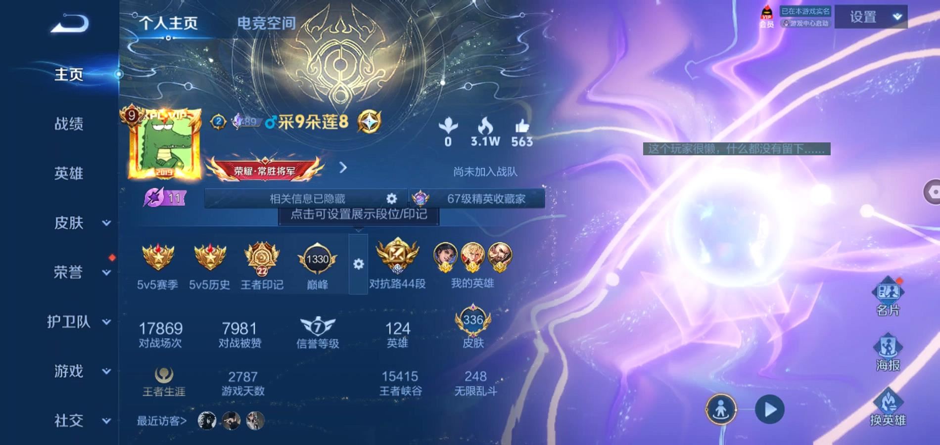 WZQM3136194王者荣耀账号详情图2 WZQM3136194王者荣耀账号详情图2