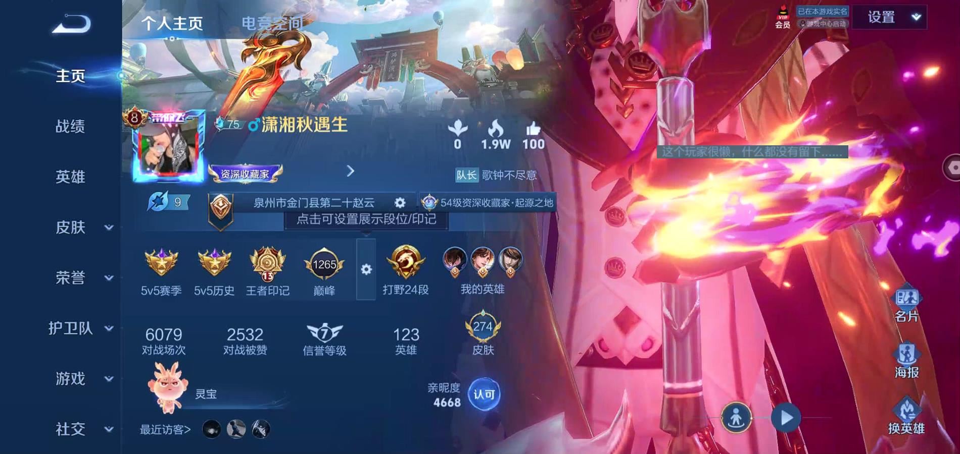 WZQM3136193王者荣耀账号详情图3 WZQM3136193王者荣耀账号详情图3