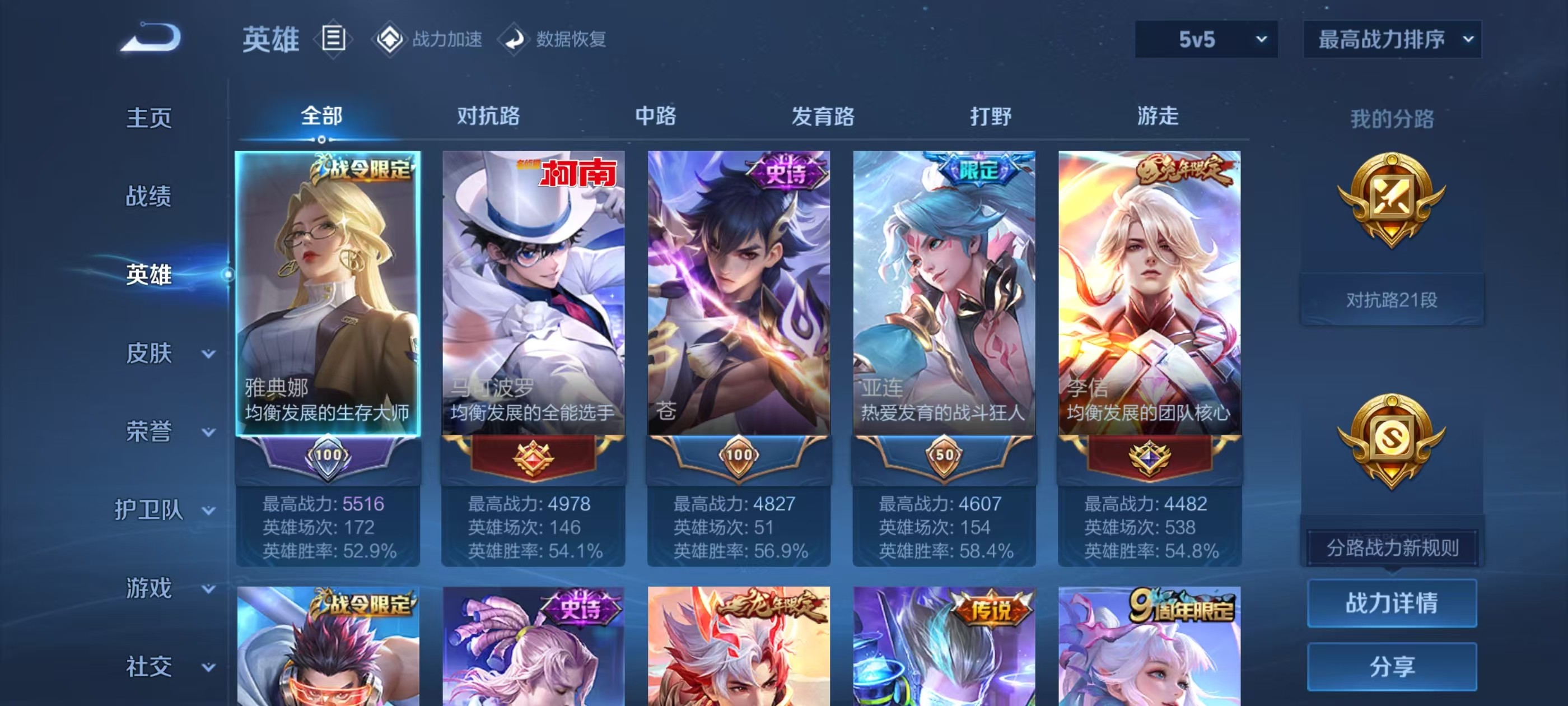WZKG3135958王者荣耀账号详情图5 WZKG3135958王者荣耀账号详情图5