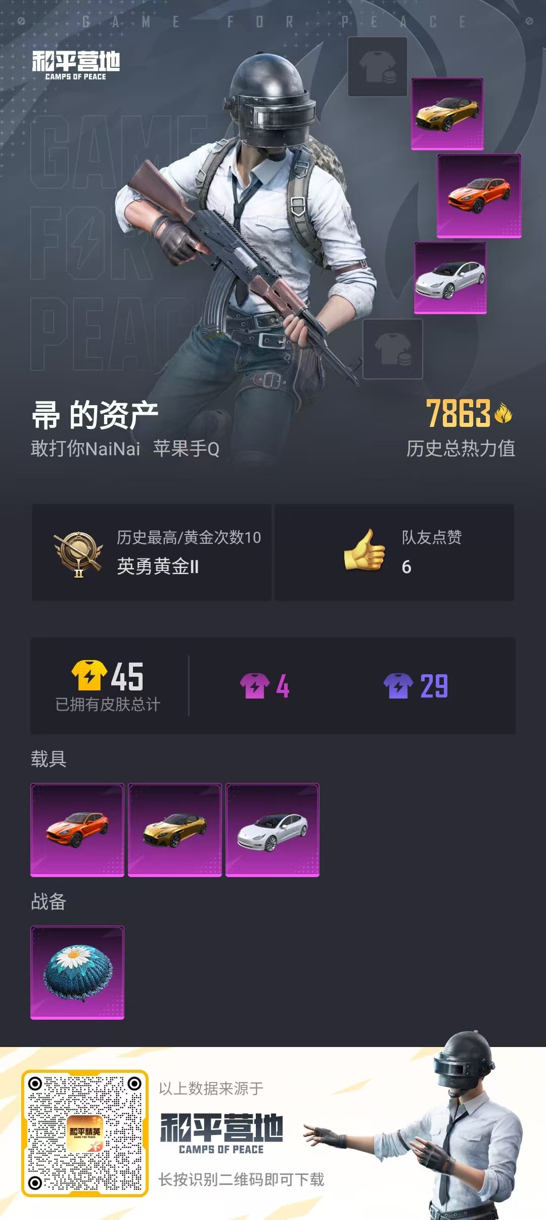 HPQK3259178和平精英账号详情图3 HPQK3259178和平精英账号详情图3