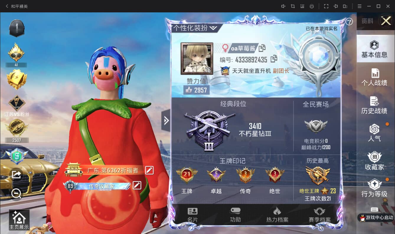 HPQM3244462和平精英账号详情图3 HPQM3244462和平精英账号详情图3