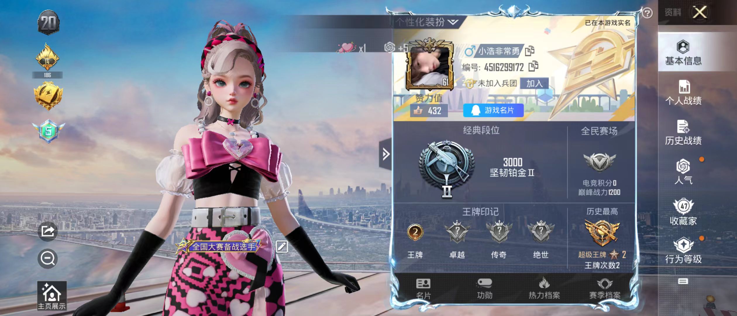 HPQM3279262和平精英账号详情图14