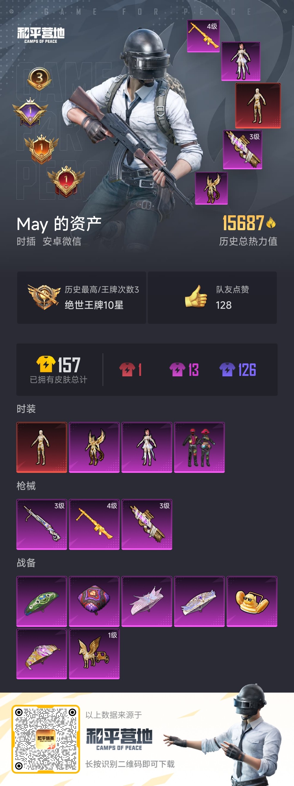 HPQM3257121和平精英账号详情图2