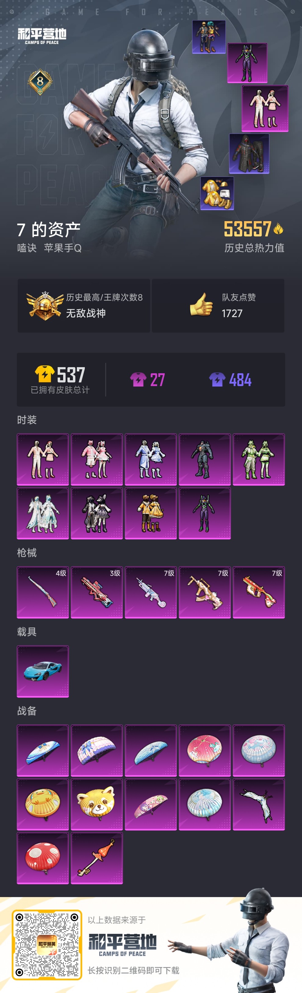 HPQM3258612和平精英账号详情图3 HPQM3258612和平精英账号详情图3