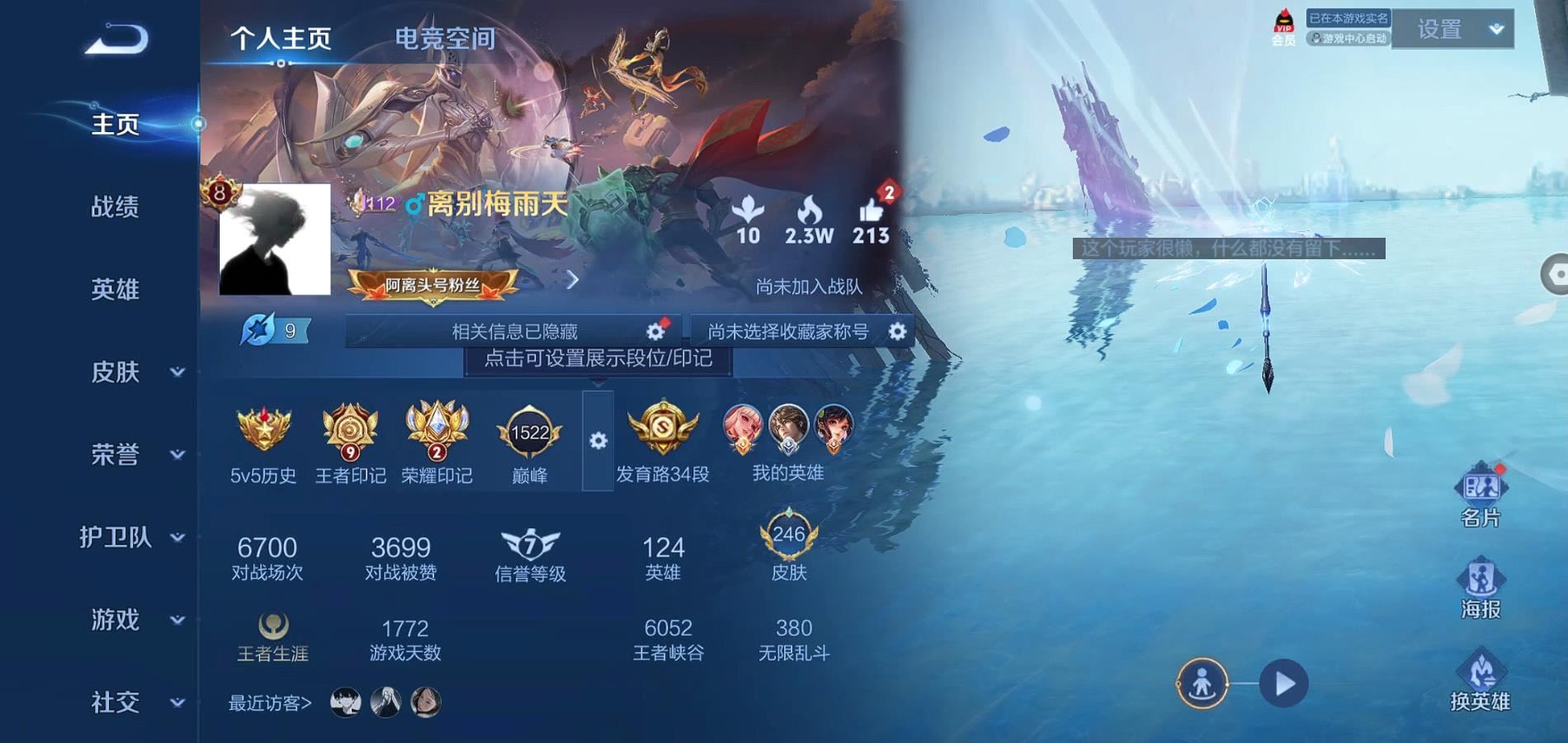 WZQM3167012王者荣耀账号详情图3 WZQM3167012王者荣耀账号详情图3
