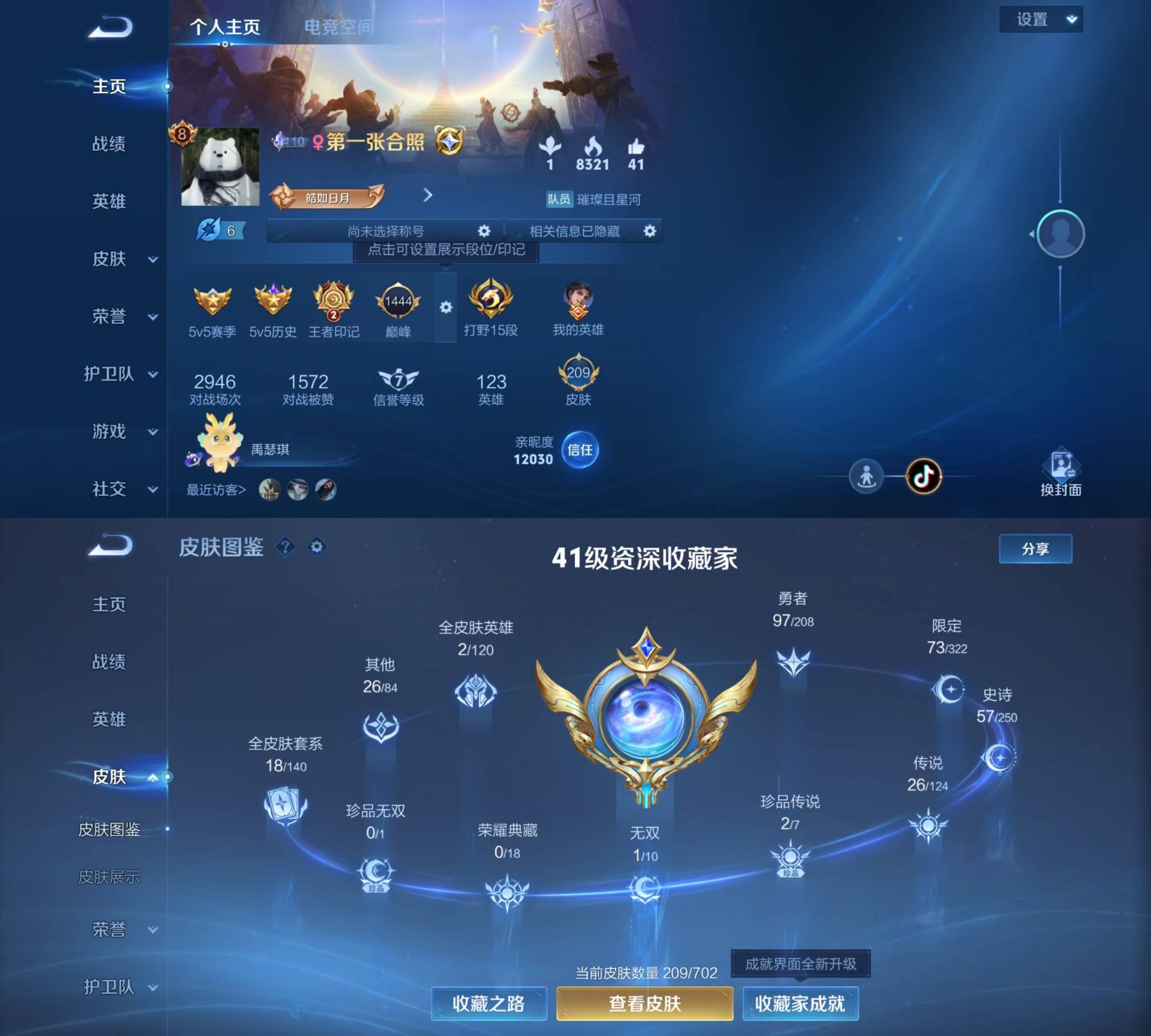 王者荣耀账号安卓QQ[8969904]V8 1无双 2珍品 26传说 55史诗 209皮肤 122英雄 器灵·螭龙剑 怪盗基德,器灵·落星盏 蛇年限定全皮 黄金狮子座,云鹰飞将,久胜战神,炽阳神光,游龙清影,无双飞将,燃
