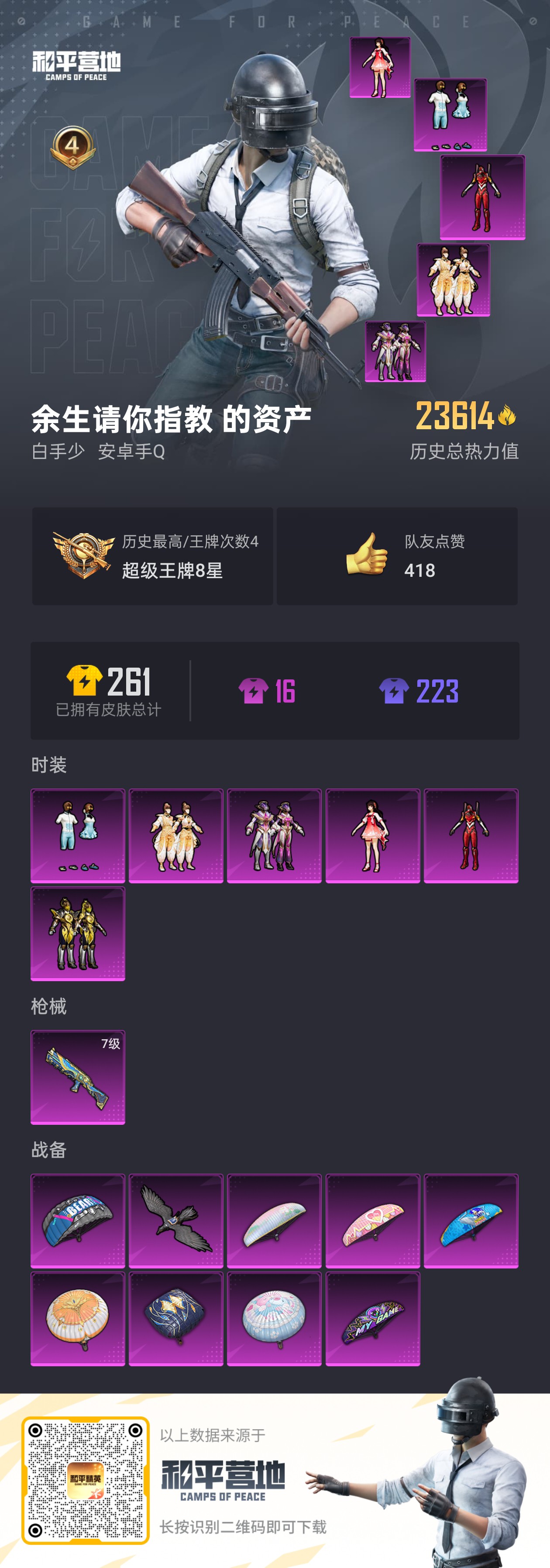 HPQK3260893和平精英账号详情图2 HPQK3260893和平精英账号详情图2