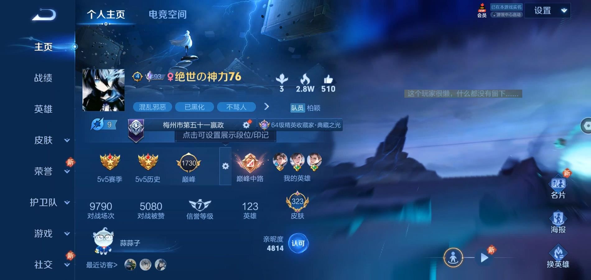 WZQM3164066王者荣耀账号详情图3 WZQM3164066王者荣耀账号详情图3